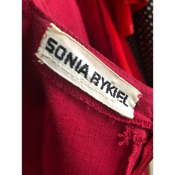 1970s Vintage Pink Sonia Rykiel linen sundress mini dress m xs designer french - Picture 6 of 10